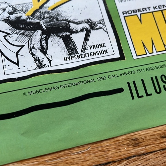 Vintage MuscleMag Poster / 1993 / Muscle Magazine - Picture 7 of 8